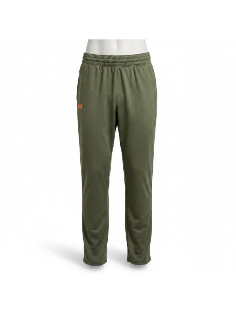 Under Armour Mens Green Polyester Athletic Pants Loose Fit Size M